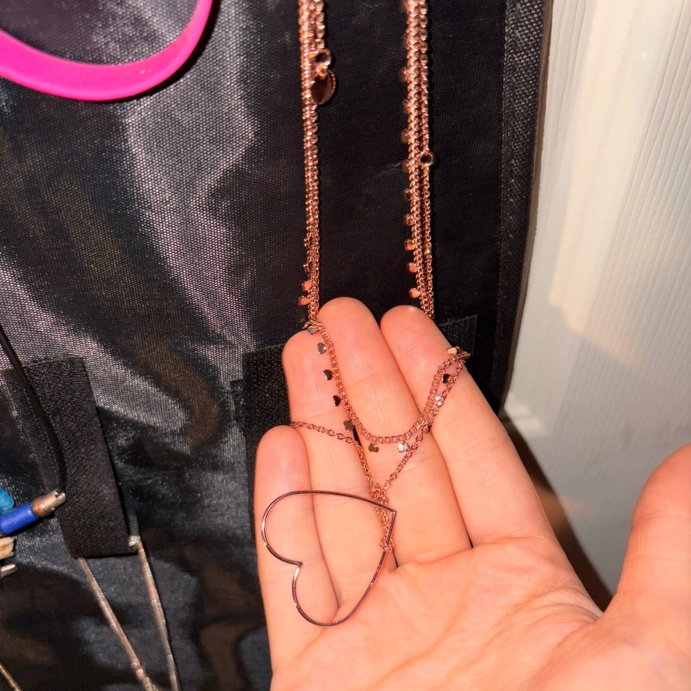 Rose Gold Heart Pendant Necklace Pura vida